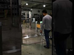 Автоматический цилиндрический распашной барьер для пешеходов