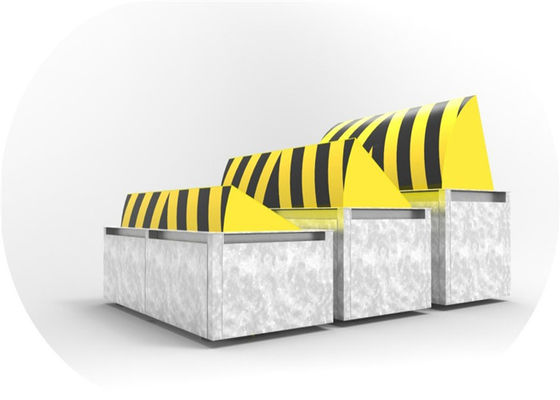 Полностью автоматический гидравлический дорожный блокиратор из стали A3 грузоподъемностью 80 тонн со светодиодной подсветкой для антитеррористической безопасности