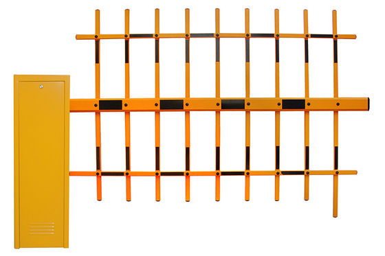 Уличный интеллектуальный шлагбаум с временем открытия 6 секунд, длиной стрелы 4,5 метра и ограждением для системы контроля транспортных средств