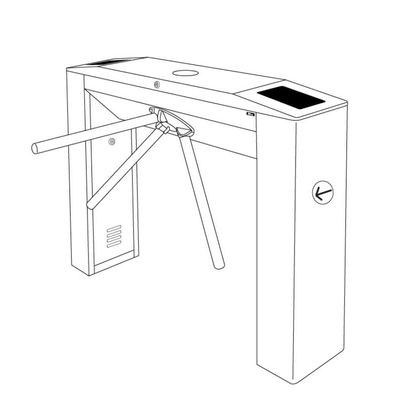 Управление доступом IP 54 турникета руки пешехода 3 умного замка двойное ровное