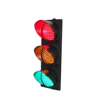 Светодиодный светофор диаметром 200 мм с корпусом из поликарбоната и сроком службы 100 000 часов для управления дорожным движением в городе