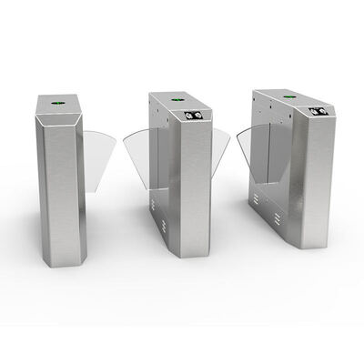 Высокоскоростной створчатый барьер шириной прохода 600 мм с пропускной способностью 30 человек/мин и конструкцией из нержавеющей стали 304