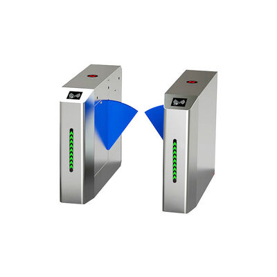 Распознавание лица RFID отпечатки пальцев Флап барьерный ворота с 30 человек / минуту скорость потока для фитнес-центров