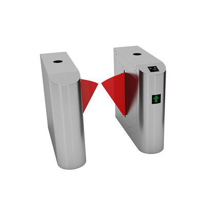 Распашной турникет из нержавеющей стали 304 с питанием 24 В постоянного тока и инфракрасным фотоэлементом для контроля доступа