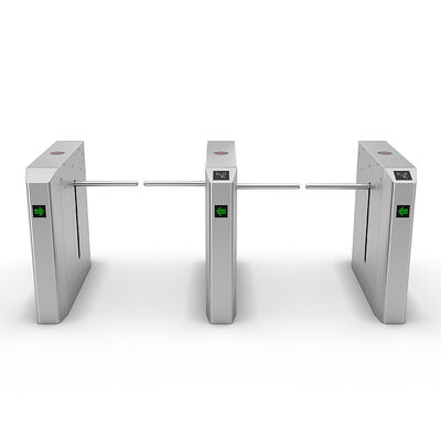 NFC Control Drop Arm Turnstile с мощностью 100 Вт и скоростью потока 30 человек в минуту
