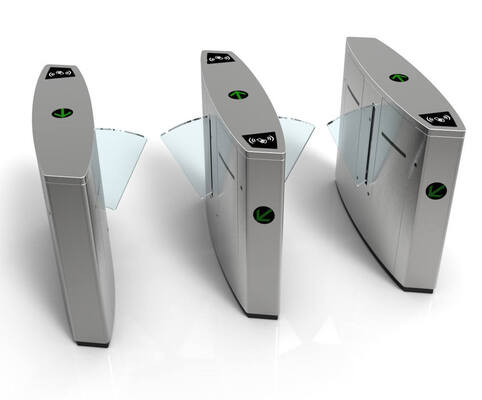 DC24V SS304 Высокая скорость 0.2S Flap Barrier Gate с RS485 и выдвижным Flap Barrier