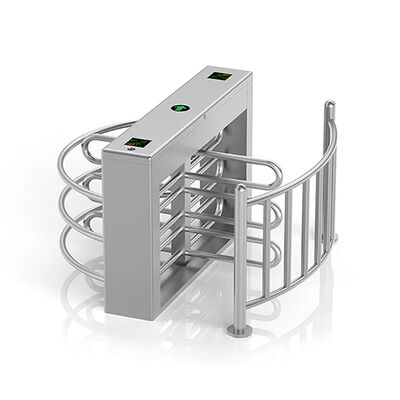 Сканер отпечатков пальцев из нержавеющей стали 304, двунаправленный турникет высотой до пояса