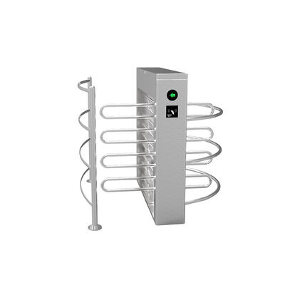 Турникет высотой до пояса из нержавеющей стали 304, пропускная способность 25–30 человек в минуту, сертификация CE