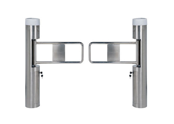 Пешеходные распашные ворота из нержавеющей стали высотой до пояса с бесщеточным двигателем для контроля доступа