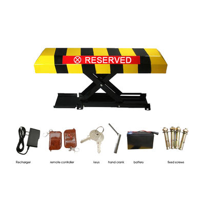 Автоматический парковочный замок с двигателем DC12V с высотой подъема 305 мм и перезаряжаемой свинцово-кислотной батареей