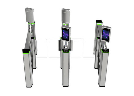 Пешеходный распашной барьер SS314 из нержавеющей стали 600 мм с временем открытия 0,4 с