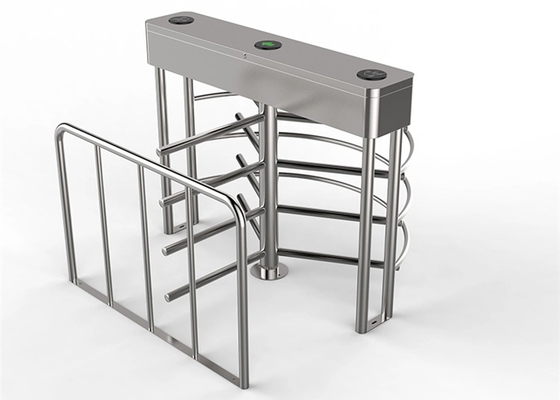 SS304 Automatic Full Height Turnstile Barrier For Public Security