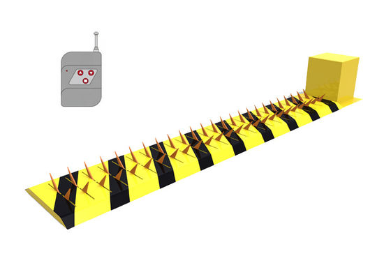 Стальной шипованный барьер A3 со временем подъема/опускания 1-2 секунды и антикоррозийной краской для контроля транспортных средств с высоким уровнем безопасности