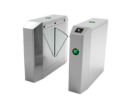Двунаправленный турникет-барьер с откидными створками из нержавеющей стали SS304, степень защиты IP44, для контроля доступа