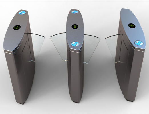 DC24V SS304 Высокая скорость 0.2S Flap Barrier Gate с RS485 и выдвижным Flap Barrier